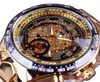 Nytt nummer Sportdesign Bezel Golden Watch Mens Watches Top Brand Luxury Clock Men Automatic Skeleton Wristwatch1928615