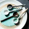 Spoons Rhe 2ps Coffee Spoon Posate Set di gelato in ceramica vintage Scoop Table-Spoon Creative Tea Spoon Eco Friendly