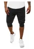 Short masculin Jogger de jogger décontracté mince harem doux 3/4 pantalons de mode pantalon de survêtement de la marque d'été mâle confortable m-xxxl