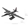 U2 Dragon Reconnaissance Aeroplano 3D Puzzle Fizzone Aereo militare fatto a mano Aereo Modello giocattoli per bambini 240510