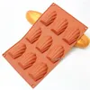Bakvormen merk 9 holtes madeleine commerciële shell vorm siliconen cake schimmel koekje zoete mallen moule a gateau gereedschap