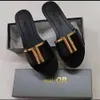 Designer Slides Sandals sandali a fondo piatto sandali tf per donne sandali casuali popolari pantofole tf