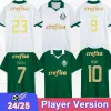 24 25 SE Palmeiras Player Version Mens Soccer Jerseys Dudu Ze Rafael Rony Breno Lopes R. Veiga Piquerez Home Away Football Formance