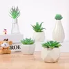 装飾的な花Winomo5pcs人工多肉植物セットミニリアルな偽の植物装飾ホームオフィステーブルデスクガーデンの装飾