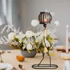 Świece Nordic Metal Candlestick Streszczenie posąg postać uchwyt domowy dekoracja dekoracja baru obiadowy stołek