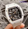 RM Mechanical Wrist Watch RM17-01 Series White Ceramic Rose Gold RM17-01