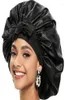 Beanieskull Caps Silky Smooth Bonnets Satin Night Sleeping Cap Large Size HeadBand Custom Custom Logo Soft Bonnet Shower for Wig Hair Ha3039075