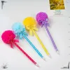 PCS Sweet et mignon fille coeur coiffure Ballpoint Point Cartoon Étudiant cadeau de vacances pour enfants