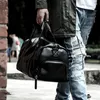 Bag Male Large PU Travel With Wet&Dry Zone&Independent Shoe Area Fitness Bags Handbag Luggage Shoulder