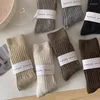 Women Socks Winter Wool Long For Autumn Solid Color Lolita Knitted Warm Tube Sox Ladies Crochet Boot Cuffs Stockings
