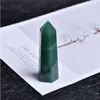 Natural Crystal Point Green Jade Energy Tower Arts Ornement Mineral Healing Wands Reiki Raw Capacité Quartz Pillar VBMXH EKBNJ