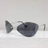 SS24 Classic Senior Designer Suncory Sunglasses sans cadre MU91 Lunettes de soleil à la mode pour femmes Polarisé Vint Vintage Vintage Top Quality With Grasses Box