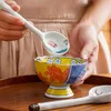 Spoons 6-piece Set Japanese Ceramic Small Spoon Household Soup Mixing Cute High Color Value Ins Rough Pottery