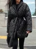 レディースジャケットミッドレングスコートレディースウィンタージャケット女性用エレガンスの快適な女性用暖かいキルティング韓国のファッションストリートウェア