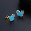 Berömda designers design Vanlycle Delikat örhängen för både män och kvinnor naturliga vita fjäril örhängen hög agat med vanligt vanly