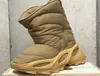 Botas de grife de boots de tricotar as meias de velocidade deslizamento de velocidade no tênis neve sul khaki stone bege calçados de tricô preto2074532