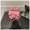 Kids Mini Designer Luxus Umhängetasche Kleinkind Prinzessin Baby Girls Pink Bow Handtasche kleine Mädchen süße Crossbody -Geldbörse 240428