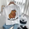 Capybara T -Shirt Kinder Kinder Tier T -Shirt Cartoons Kleidung Kid Girl Junge süße Capybaras lieben T -Shirt Baby Casual Top 240511