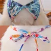 Hundkläder ins sommar husdjur bikini strand baddräkt sexig lyftande fest klänning hawaiian stil valp kjol designer söt kattdräkt