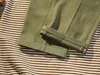 Pantaloni da uomo American retro olive verde lavoro casual jeans rossi stretto classico ritagliato