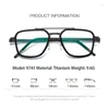 Lunettes de soleil Frames Pure Titanium Lunes Luxury Frame Man Colorful Retro Round Prescription Eyeglass Vintage Myopia Optical Eyewear 5743