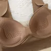 Sutiã sem costura para mulheres push up sutiã de roupas íntimas fêmeas macias vneck top No Wire Brassiere Sports Intimates Lingerie