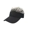 Capas de bola 2024 Banco de beisebol com cabelos cravados Wig Hat Homens Homens Wigs conciso