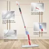 DARIS Spray Floor Mop With Reusable Microfiber Pads 125cm Long Handle Flat For Home Kitchen Cleaning Tools 360° Rotation 240510