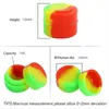 Mini 1 ml Conteneurs de cire antiadhésive 16 * 15 mm Pottes de qualité alimentaire Boîte en silicone ACCESSOIRES SUMER