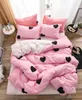 Ensembles de literie Ensemble de lit latéral Super King Size Duvet Heart Home Bedclothes Linens Femmes Cover