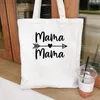 Stume da stoccaggio Mama Shopping Shopping Bag di Mom Life Stampa riutilizzabile in tessuto eco