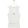 Femmes Tee Tops Broiderie Logo Tol Top Summer Short Slim Navel Exposed Tiptifit Elastic Sports Tanks tricotés