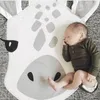 Koce 90 cm Dzieci grają maty gier okrągłe dywany dywany mat bawełniany żyrafa pełna koc podłogę do dekoracji pokoju prezenty dla niemowląt