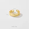 Cluster anneaux dplaopa 925 Sterling Silver Chain Square Ring Revizable Women Luxury Fine Bijoux 2024 Wedding Plain Jewels