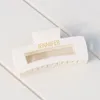 Impreza spersonalizowana kwadratowa fryzura pazurowa pudełko na druhen pudełko prezentowe proste temperament ślubny prysznic duży plastikowy klips