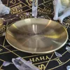 Decorative Figurines Copper Offering Plate Serving Tray Candle Holder For Witch Supplies Divination Tools Candlestick Altar