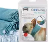 Hondenkleding Ice koelhanddoek Bandana voor huisdierkat sjaal Summer Ademende wrap Blue Bows Accessoires in retailbag Pack SN