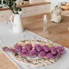 Decoratieve bloemen 2 pc's gesimuleerde knoflook spiesjes Hangende boerderijdecoraties Pography Props Model (wit paars) 2 stks/pack Home Foam