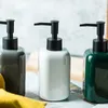 Flüssige Seifenspender Keramik 300 ml Luxusspender Badezimmerzubehör Solid Farb Hand Sanitierer Flaschen Wohnkultur