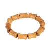 Bangel Natural Peach Holz Bambus Herren Armband Buddha Perlen Perlen Männer Retro handgeköpft Holzhandwerk Geschenk für Freund