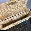 24k gold Counter quality handmade weave raffias shoulder bag Plein Soleil summer chain bag for vacation beach mirror quality designer bag 20.5cm