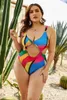 Swimwear pour femmes YY46 Vêtements d'été Swimsuit pour femmes Design Bikini Set Plus taille Fat Beach Wear Wexy 2xl 3xl 4xl 5xl Femme Bathing Feme