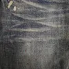 Mäns jeans Purple High Street Vintage Spotted Indigo Coated Mid Rise Slim Snow Wash Quality Drop 009