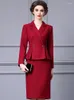 Casual Dresses Gedivoen Autumn Fashion Designer Wine Red Vintage Spliced ​​Dress Women's Lapel Button High midje Slim Package skinkor Långt