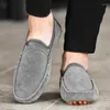 Casual Shoes Luxus Männerleder atmungsaktivem Sommer vielseitiger Moccasins Koreanische Laobers im koreanischen Stil