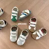 Sneakers TS Childrens Forrest Gump Shoes 2023 Autumn New Boys and Girls Casual Board Korean Edition Velcro Baby Canvas H240513