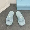 2024 Ny halmväv Slipper Designer Sandal Platform Raffias Slippers Womans Herr Summer Flat Heel Casual Flip Flops Outdoors Pool Sliders Beach Sandals