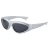 2024 New Y2K Cat Eye Sports Women's Box Riding Men's Sunglasses H513-10