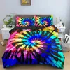 Ensembles de literie Tie Dye Twin Boho Couvrette Bohemian Hippie Bedpread 2/3 pièces Lit bleu set pour garçons Girls