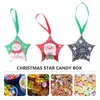 Garrafas de armazenamento 10 PCs Caixas de Candros de Estrela de Natal O Presente de Bacha de Papel de embalagem de embalagem de presentes